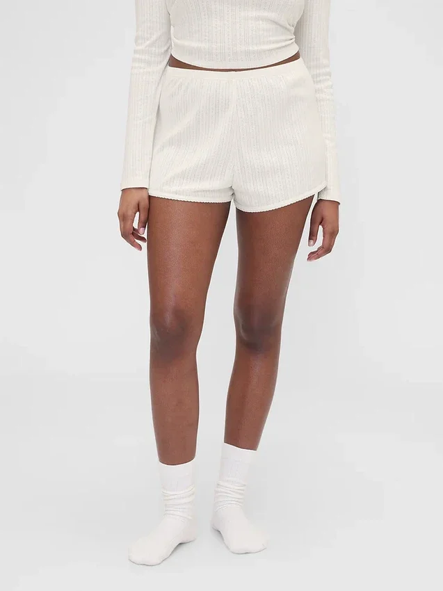 GAP × Summer Fridays Pointelle-Pyjama-Shorts