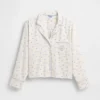 GAP × Summer Fridays Pyjama-Hemd aus Flanell mit Punktmuster in lockerer Passform