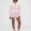 GAP × Summer Fridays Pyjama-Hemd aus Popeline mit lockerer Passform