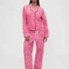 Gap × Summer Fridays Pyjama-Hemd aus Popeline mit Streifen in lockerer Passform