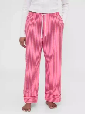 GAP × Summer Fridays Pyjama-Hose aus lockerem Popeline mit Streifen