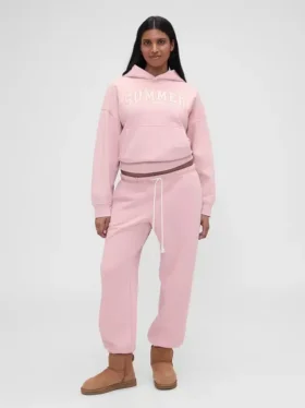 Gap × Summer Fridays Schwere Jogginghose mit Logo in lockerer Passform