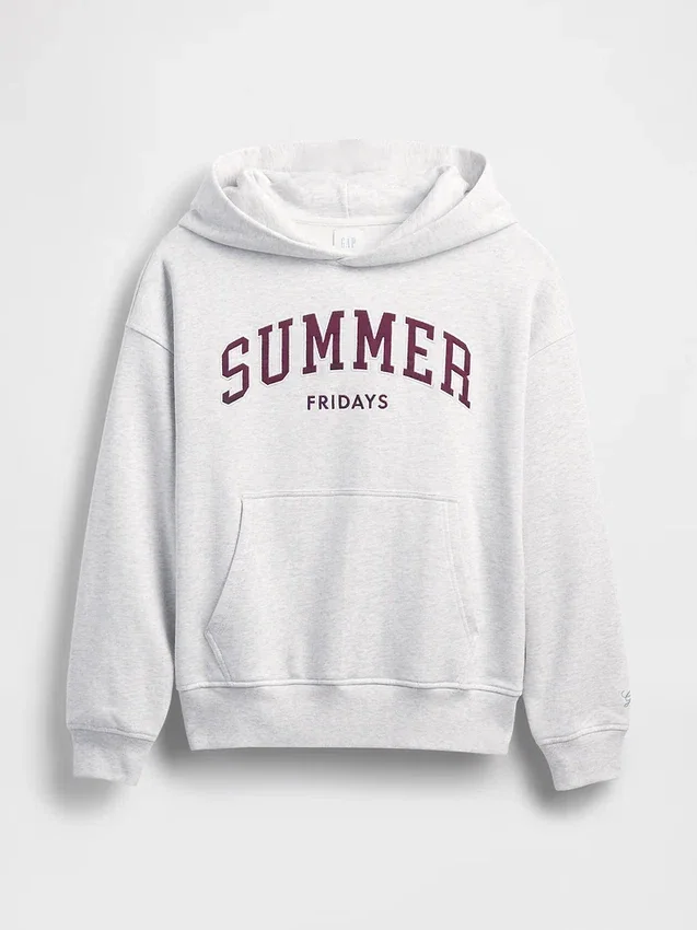 GAP × Summer Fridays Schwerer Oversize-Hoodie mit Logo