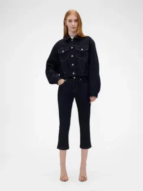 GAP × Victoria Beckham Capri-Jeans mit niedriger Leibhöhe