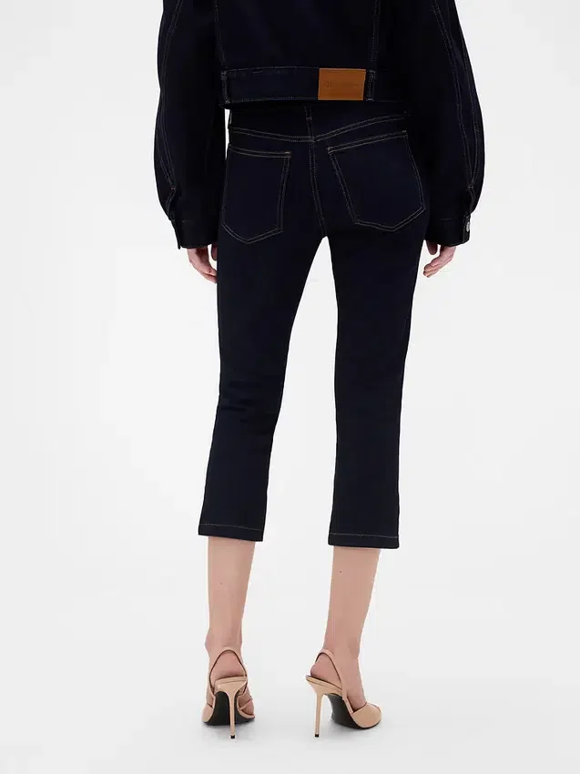 GAP × Victoria Beckham Capri-Jeans mit niedriger Leibhöhe