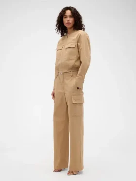 GAP × Victoria Beckham Cargohose mit hoher Leibhöhe