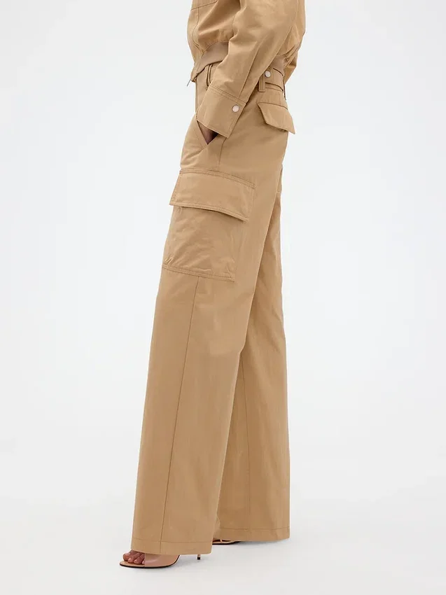 GAP × Victoria Beckham Cargohose mit hoher Leibhöhe