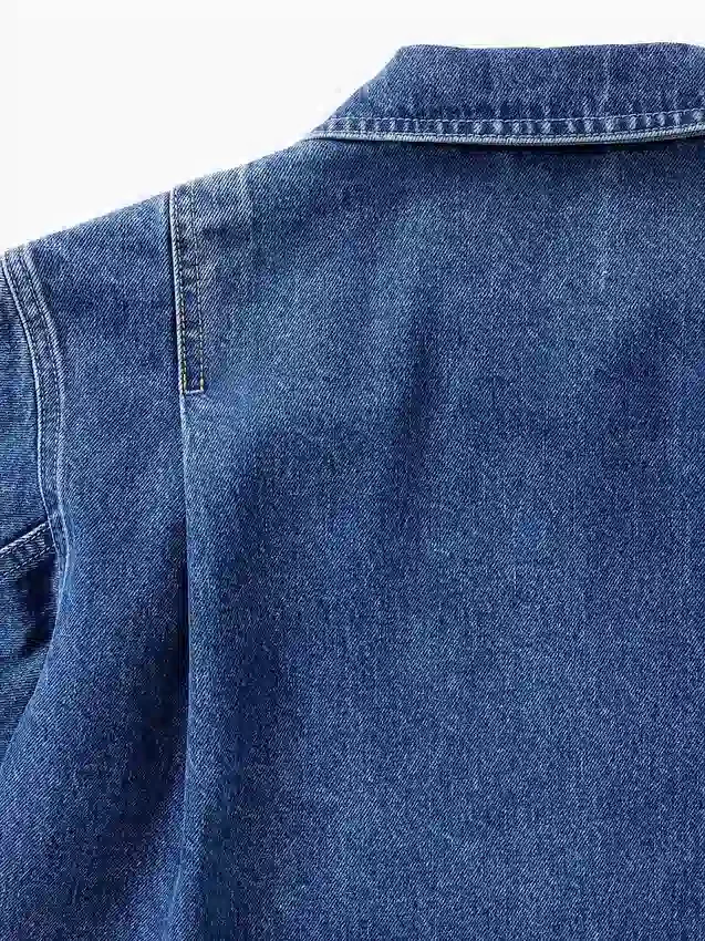 Gap × Victoria Beckham Denim-Hemd mit Reißverschluss