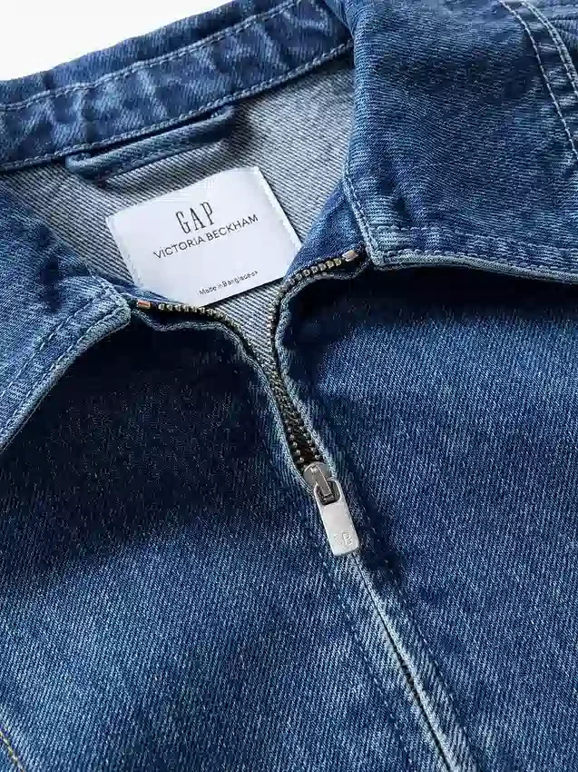 Gap × Victoria Beckham Denim-Hemd mit Reißverschluss