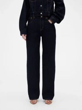 GAP × Victoria Beckham High-Rise-Jeans in gerader Passform