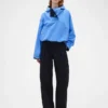 GAP × Victoria Beckham Hoch taillierte Plissee-Hose mit Bogen