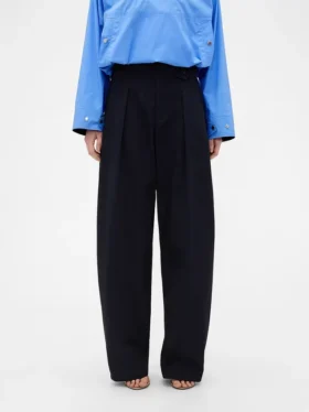 GAP × Victoria Beckham Hoch taillierte Plissee-Hose mit Bogen