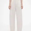 GAP × Victoria Beckham Hoch taillierte Plissee-Hose mit Bogen