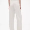 GAP × Victoria Beckham Hoch taillierte Plissee-Hose mit Bogen