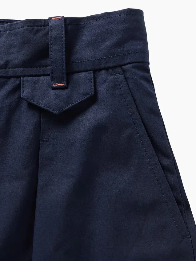 GAP × Victoria Beckham Hoch taillierte Plissee-Hose mit Bogen