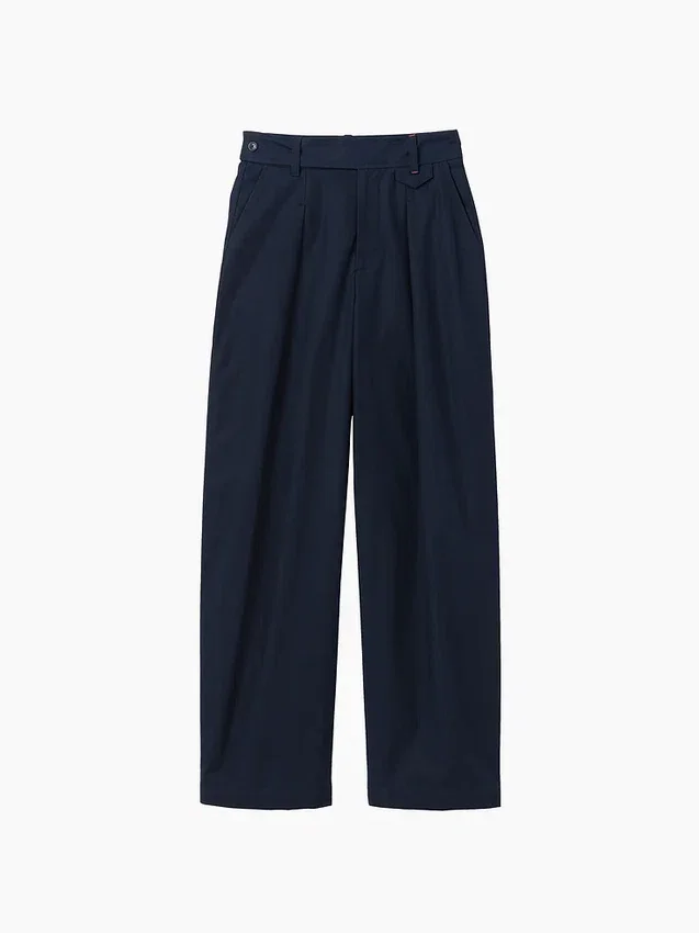GAP × Victoria Beckham Hoch taillierte Plissee-Hose mit Bogen