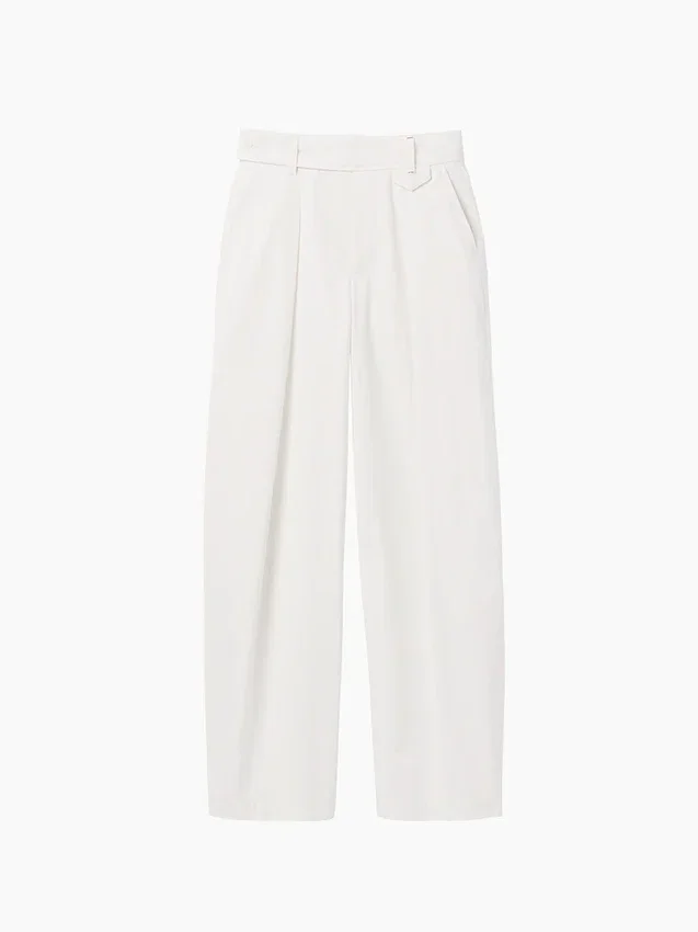 GAP × Victoria Beckham Hoch taillierte Plissee-Hose mit Bogen