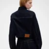 GAP × Victoria Beckham Lässige, kurz geschnittene Jeansjacke