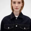 GAP × Victoria Beckham Lässige, kurz geschnittene Jeansjacke