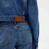 GAP × Victoria Beckham Lässige, kurz geschnittene Jeansjacke