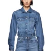 GAP × Victoria Beckham Lässige, kurz geschnittene Jeansjacke