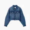 GAP × Victoria Beckham Lässige, kurz geschnittene Jeansjacke