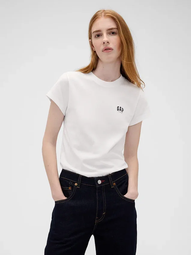 Gap × Victoria Beckham T-Shirt aus Bio-Baumwolle mit Logo