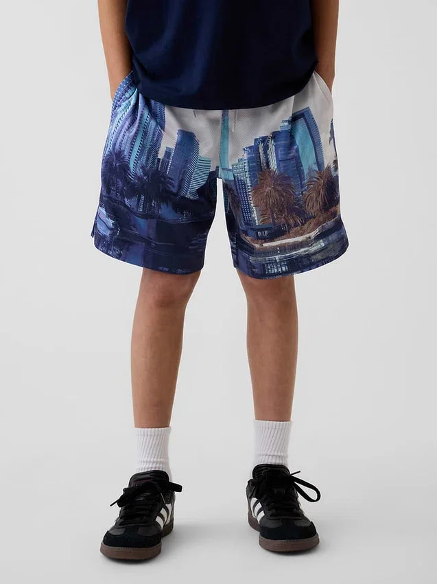 GapFit 6" Recycled Mesh Easy Shorts für Kinder