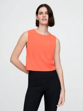 GapFit Breathe Crop-Muscle-Tank-Top