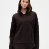 GapFit gesteppter Jacquard-Pullover mit halbem Reißverschluss