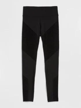 GapFit High-Rise-Leggings mit strukturierten Streifen in Sculpt-Kompression