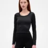 GapFit nahtloses, geripptes Crop-Top
