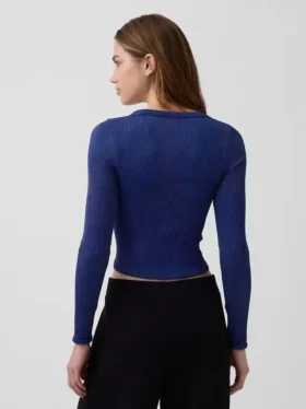 GapFit nahtloses, geripptes Crop-Top