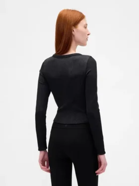 GapFit nahtloses, geripptes Crop-Top