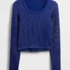 GapFit nahtloses, geripptes Crop-Top