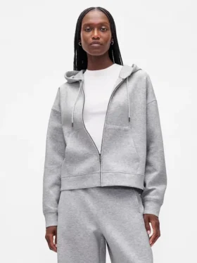 GapFit Oversize-Hoodie mit Reißverschluss