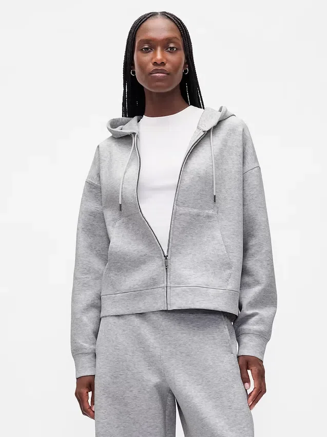 GapFit Oversize-Hoodie mit Reißverschluss