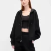 GapFit Oversize-Hoodie mit Reißverschluss