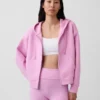 GapFit Oversize-Hoodie mit Reißverschluss