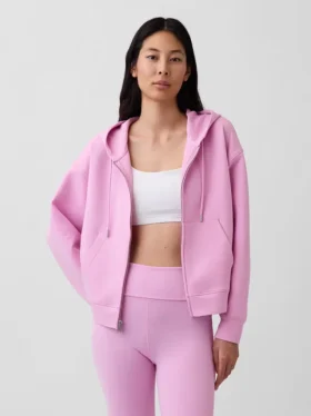 GapFit Oversize-Hoodie mit Reißverschluss