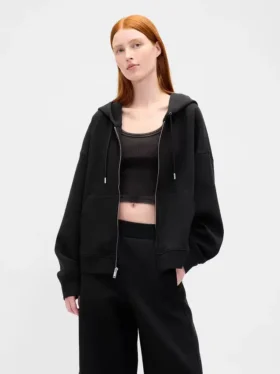 GapFit Oversize-Hoodie mit Reißverschluss