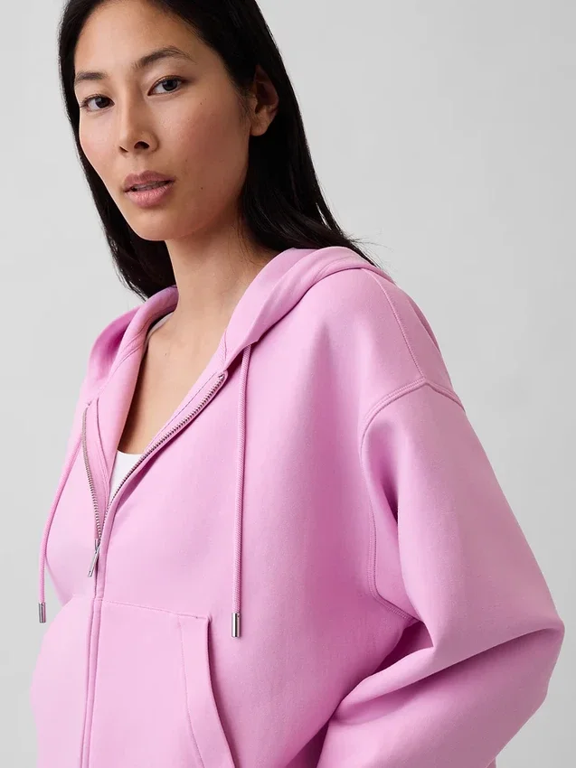 GapFit Oversize-Hoodie mit Reißverschluss
