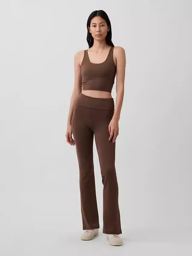 GapFit Smooth Mini-Flare-Leggings mit Umschlag