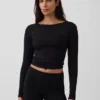 GapFit Smooth T-Shirt mit U-Boot-Ausschnitt