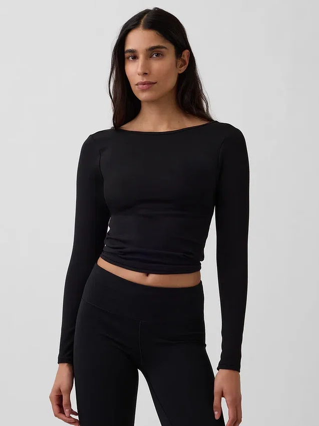 GapFit Smooth T-Shirt mit U-Boot-Ausschnitt