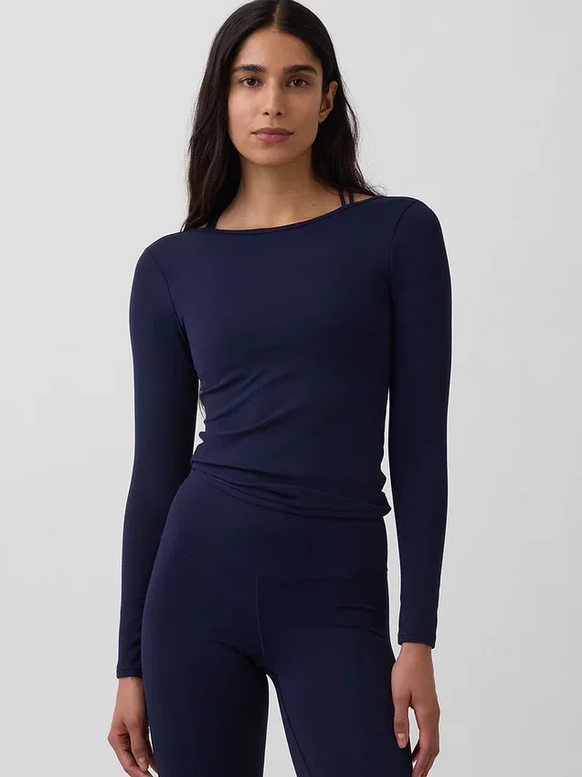 GapFit Smooth T-Shirt mit U-Boot-Ausschnitt