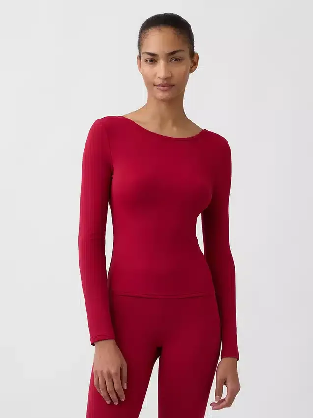 GapFit Smooth T-Shirt mit U-Boot-Ausschnitt