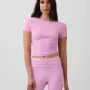 GapFit Smooth Wende-Crop-Top mit Wickeloptik