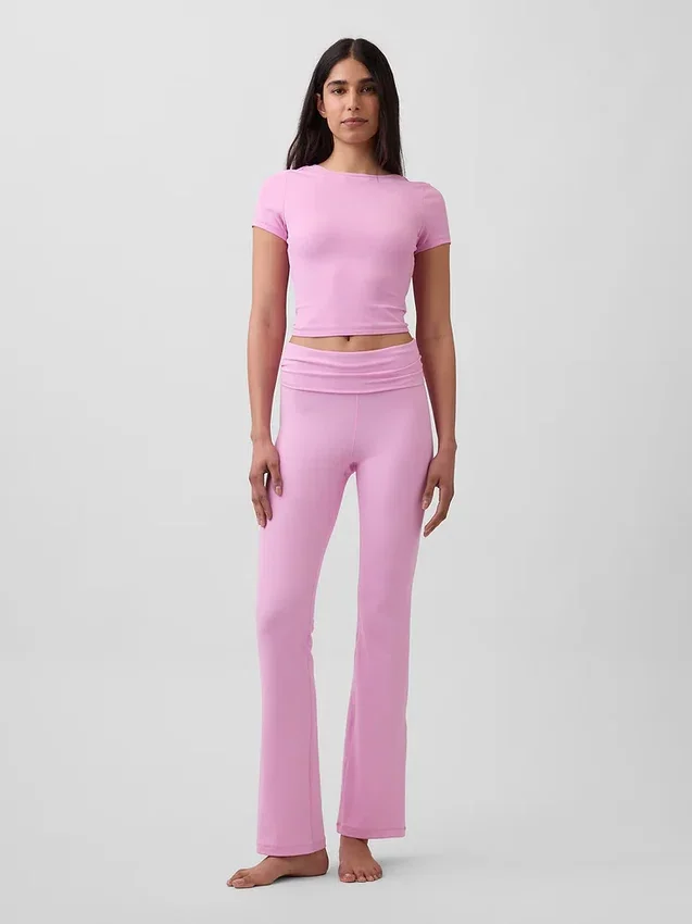 GapFit Smooth Wende-Crop-Top mit Wickeloptik