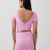 GapFit Smooth Wende-Crop-Top mit Wickeloptik